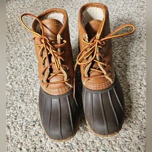 Fleece Lined Spring Bean Boots